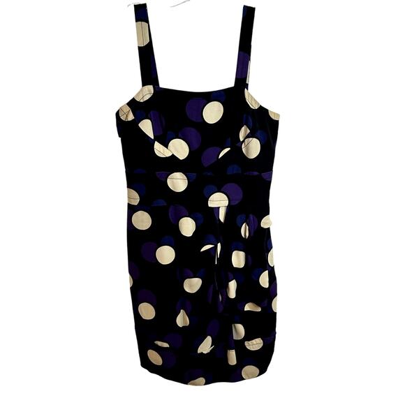 Marc by Marc Jacobs Polka Dot Bubble Dress Womens Size 2 Black Purple Y2K - Picture 4 of 11